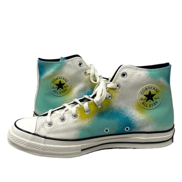 Converse Chuck 70 Shoes Canvas For Men Skate Sneaker Egret Teal High Top A03432C - Picture 3 of 8